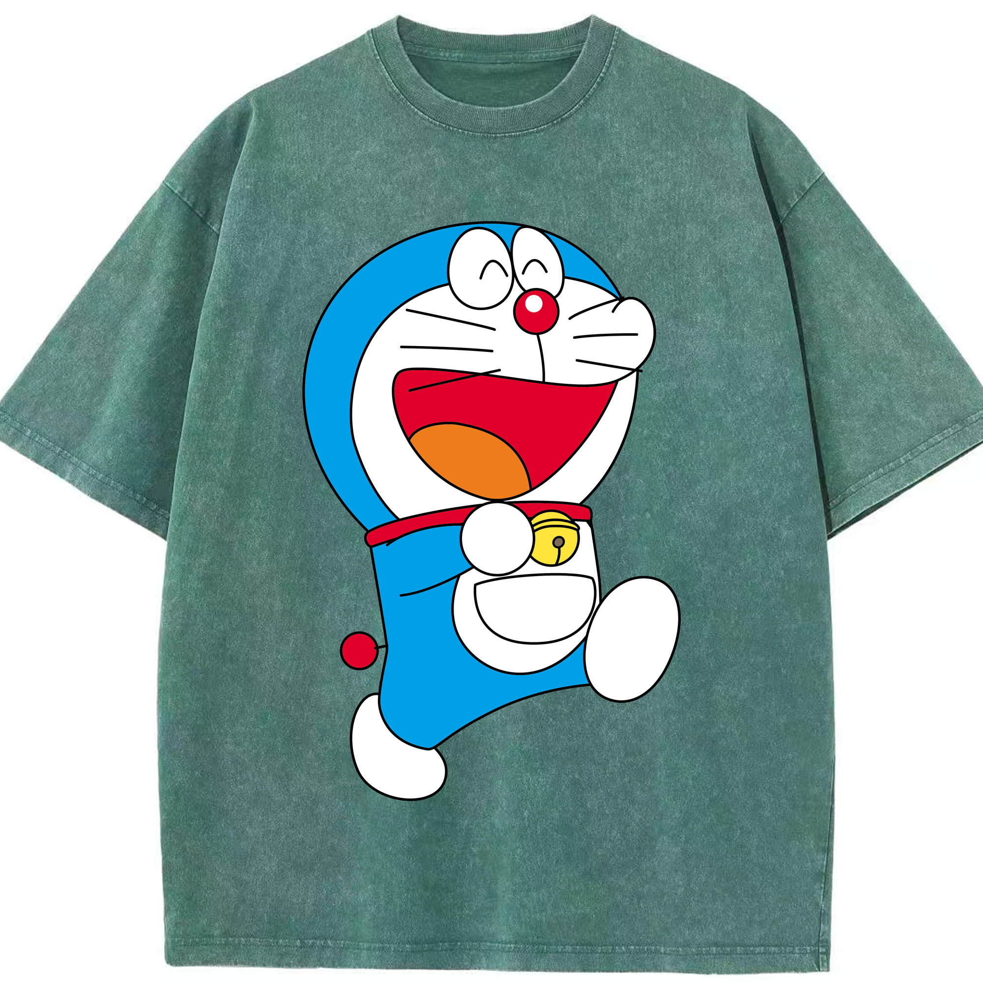 （画像用） ドラえもん Doraemon 綿100% ヴィンテージ風 半袖Tシャツ（フロントプリント）